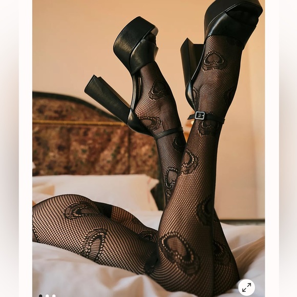 Free People Other - Free People tights hearts